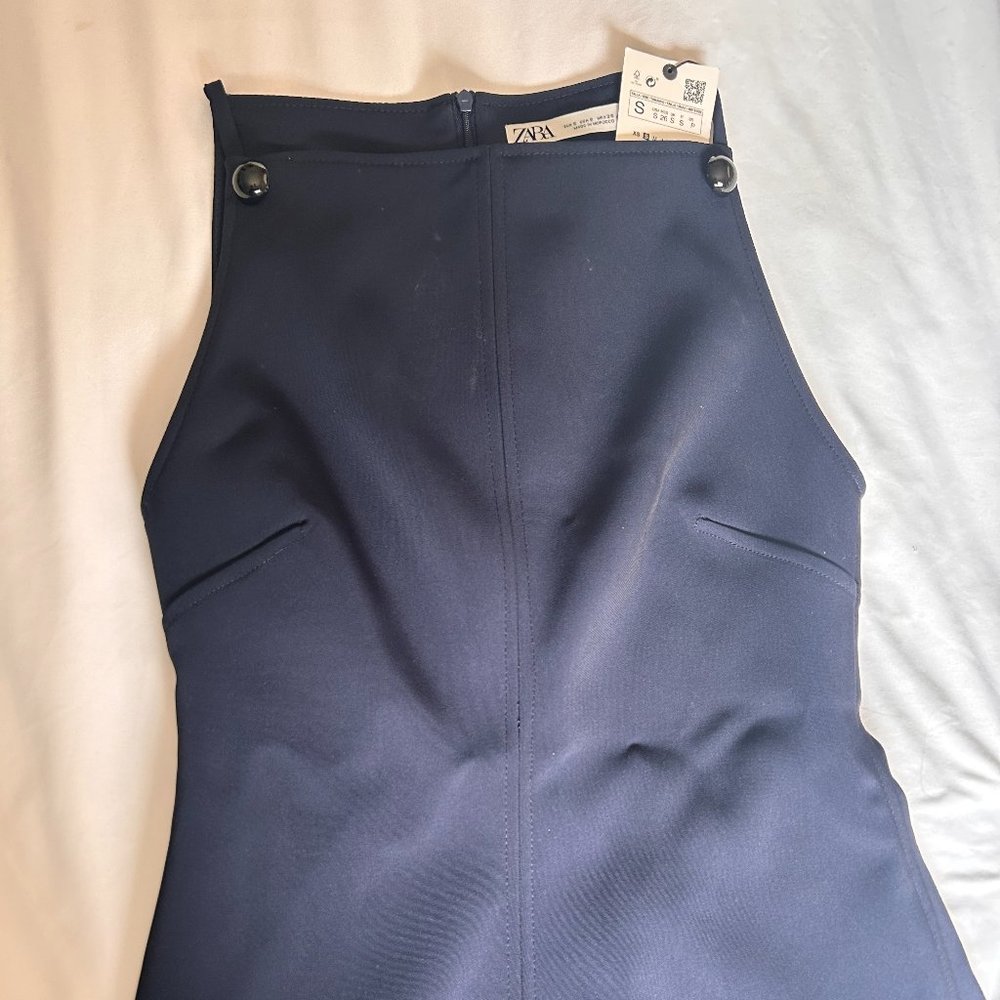 Zara SHORT DRESS WITH BUTTONS 8681/558
